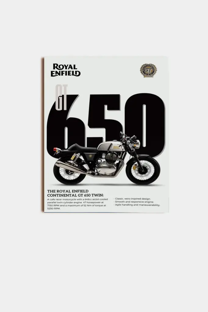 ROYAL ENFIELD GT 650 ACRYLIC PLAQUE 