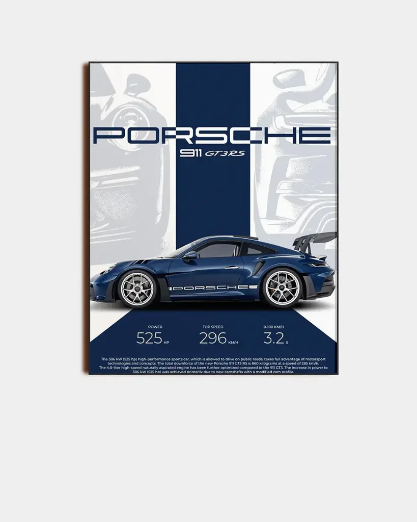 PORSCHE 911 V3 PLAQUE