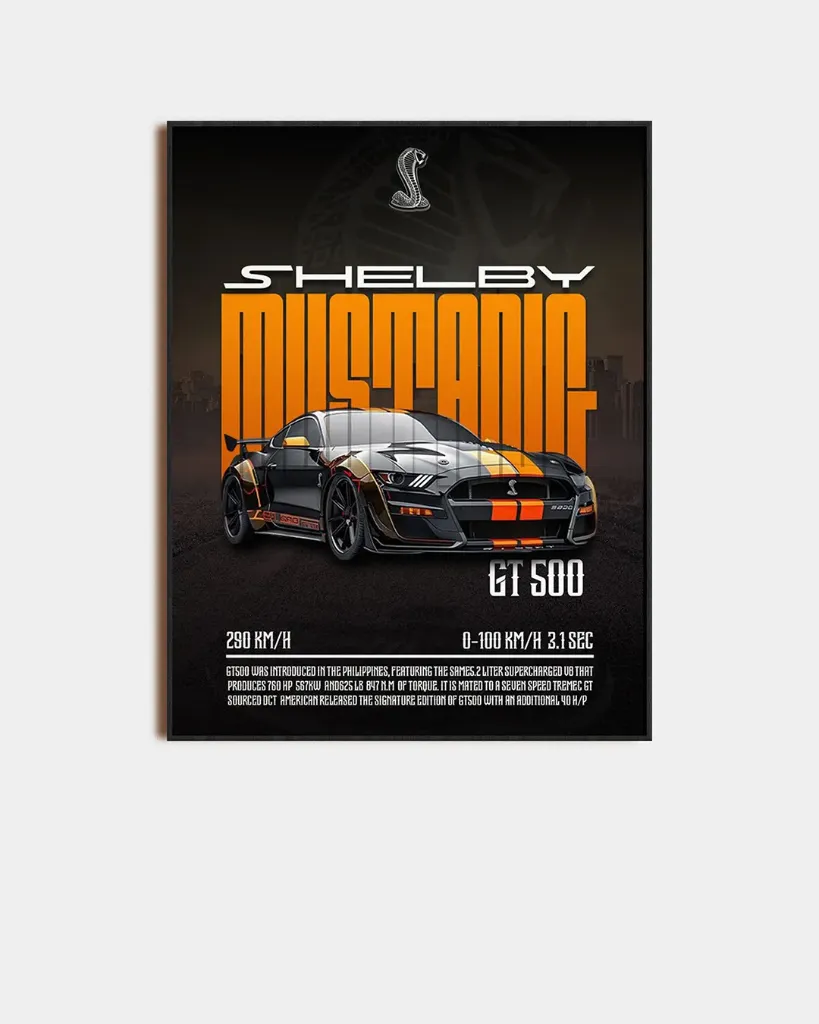 MUSTANG v2 ACRYLIC PLAQUE 