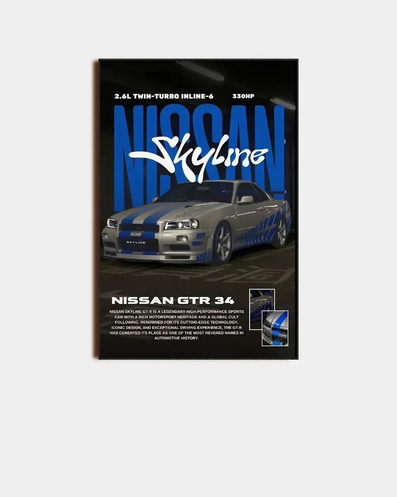 NISSAN GTR ACRYLIC PLAQUE