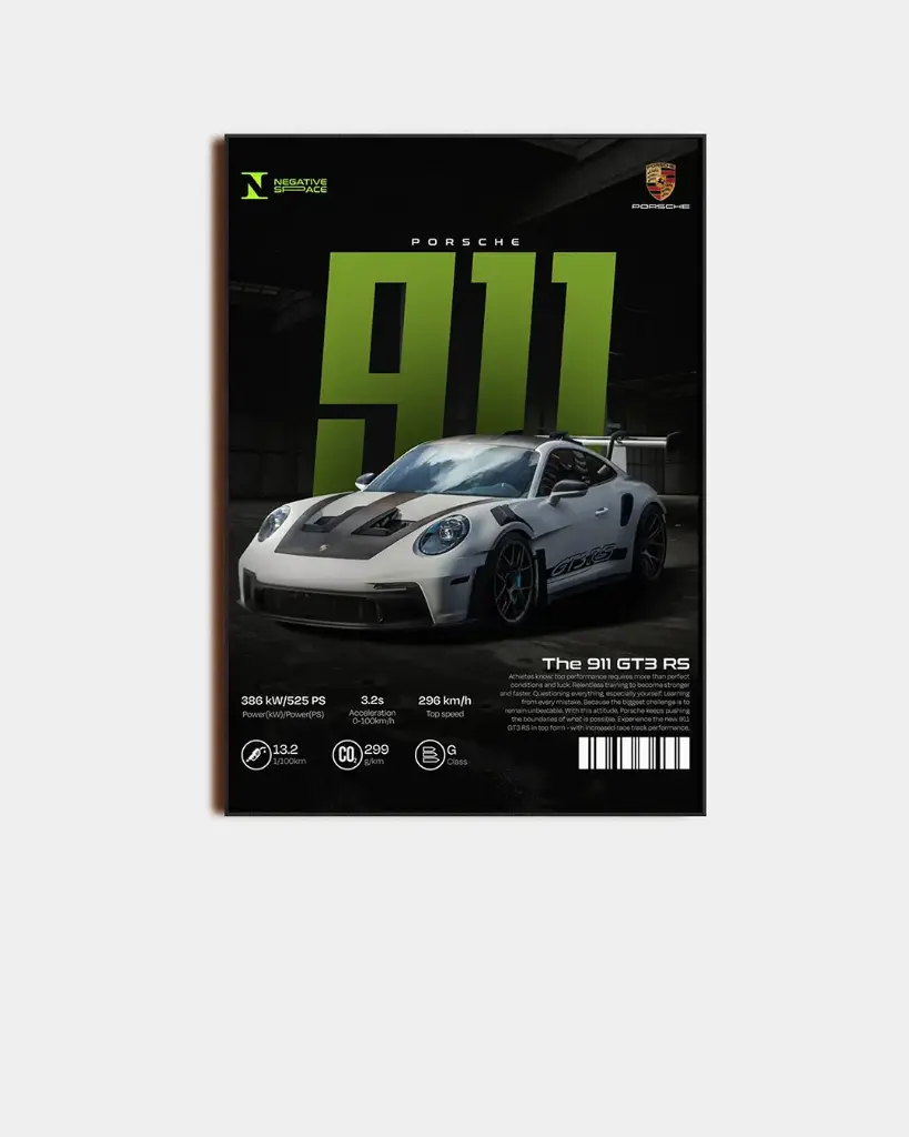 PORSCHE 911 ACRYLIC PLAQUE 